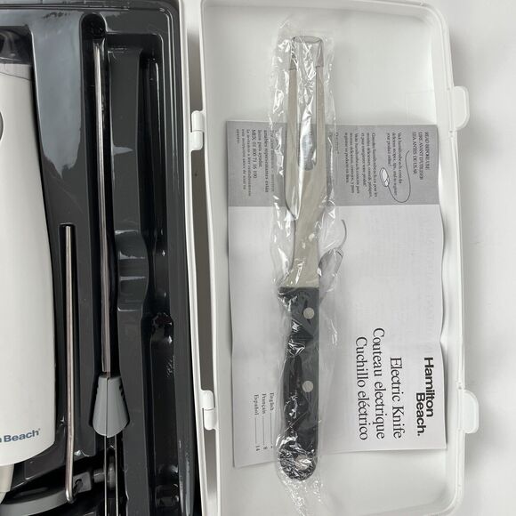 Hamilton Beach Electric Knife Set Carving Kit and Hard Case 74375Z - Picture 7 of 10